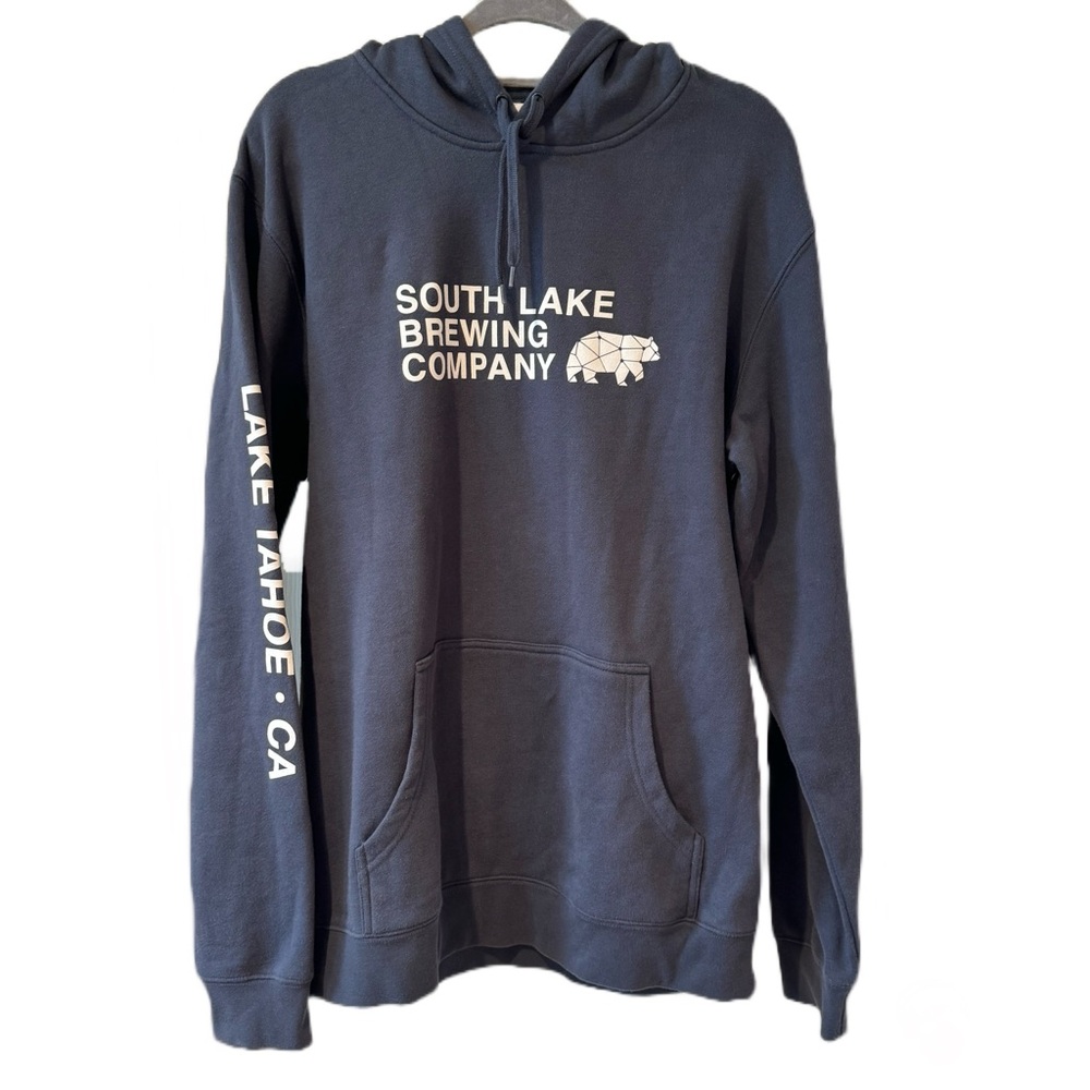AS Colour Pullover Blue Hoodie Sweatshirt Men's Size L Fits Like Medium